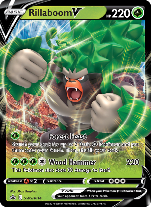 Rillaboom V - Pokémon TCG Card