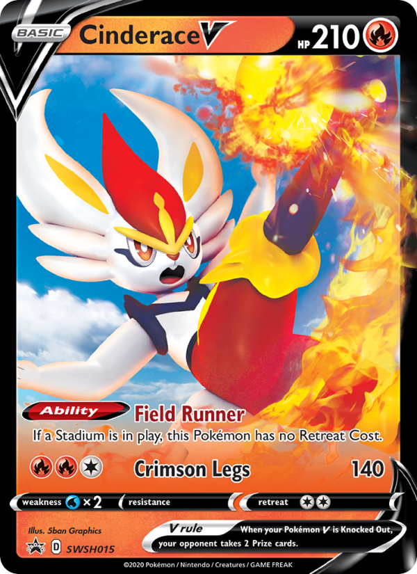 Cinderace V - Pokémon TCG Card
