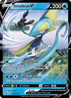 Inteleon V - pokemon TCG Card