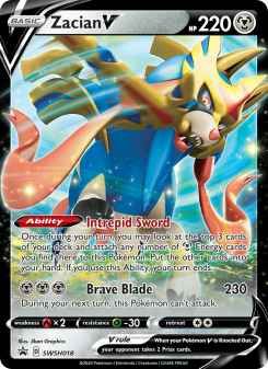 Zacian V - pokemon TCG Card