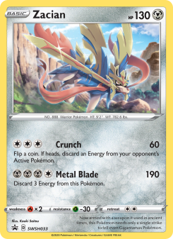 Zacian - pokemon TCG Card