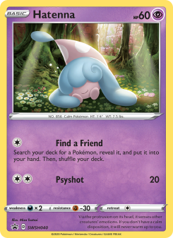 Hatenna - pokemon TCG Card