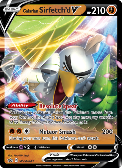 Galarian Sirfetch'd V - pokemon TCG Card