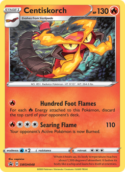Centiskorch - pokemon TCG Card