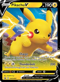 Pikachu V - pokemon TCG Card