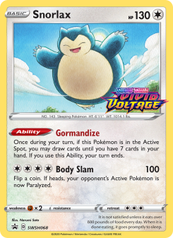 Snorlax - pokemon TCG Card