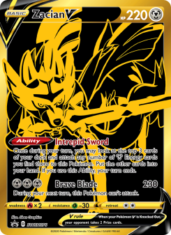 Zacian V - pokemon TCG Card