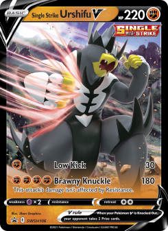 Single Strike Urshifu V - pokemon TCG Card