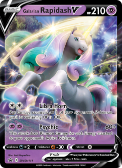 Galarian Rapidash V - pokemon TCG Card
