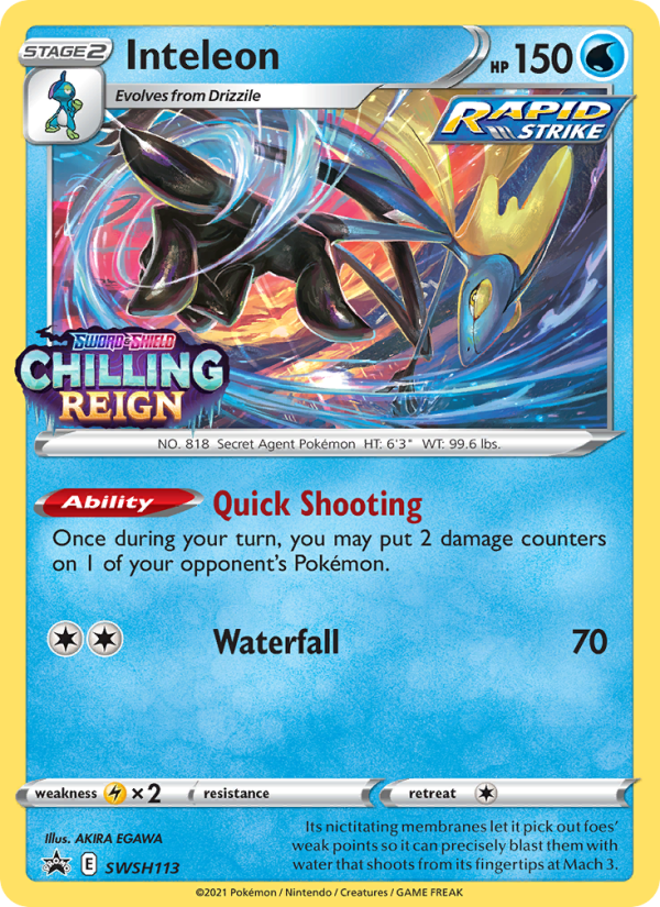 Inteleon - Pokémon TCG Card