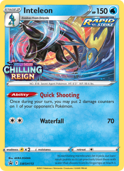 Inteleon - pokemon TCG Card