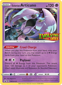 Galarian Articuno - pokemon TCG Card