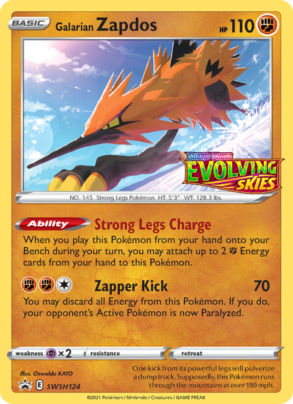 Galarian Zapdos - Pokémon TCG Card