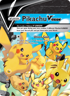 Pikachu V-UNION - pokemon TCG Card