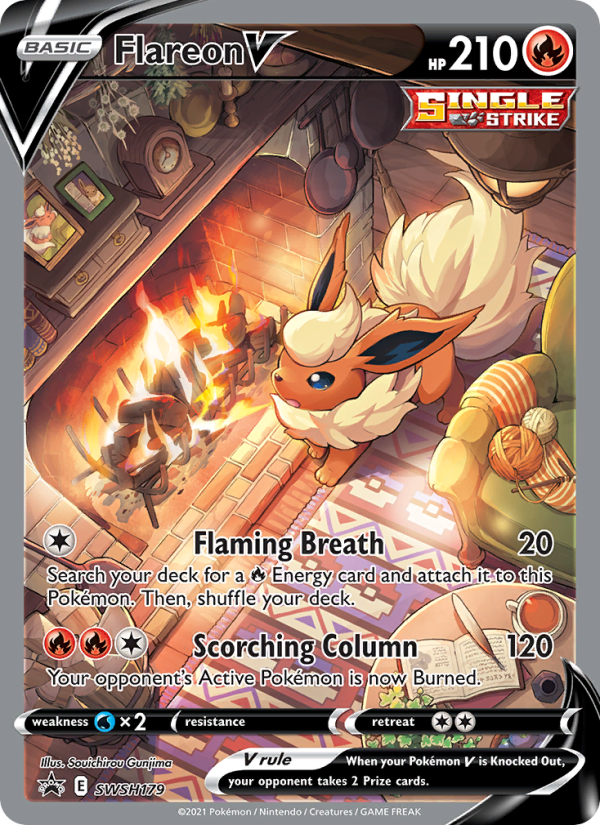 Flareon V - Pokémon TCG Card