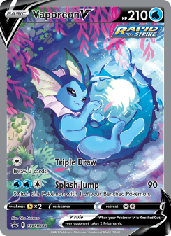 Vaporeon V - pokemon TCG Card