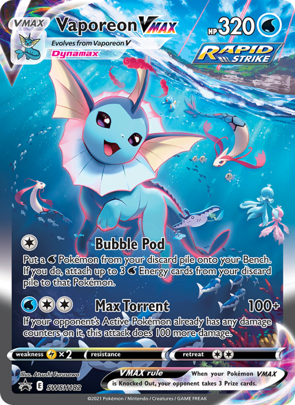 Vaporeon VMAX - Pokémon TCG Card
