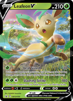 Leafeon V - pokemon TCG Card