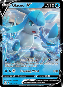 Glaceon V - pokemon TCG Card