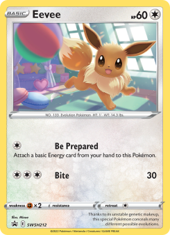 Eevee - pokemon TCG Card