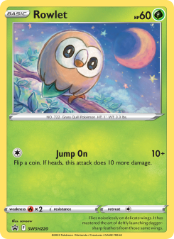 Rowlet - pokemon TCG Card