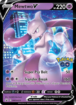 Mewtwo V - pokemon TCG Card