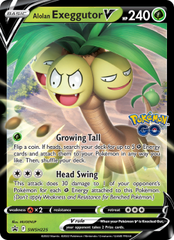 Alolan Exeggutor V - pokemon TCG Card