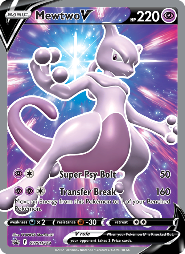 Mewtwo V - Pokémon TCG Card
