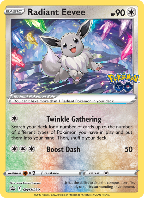 Radiant Eevee - Pokémon TCG Card