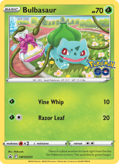 Bulbasaur - pokemon TCG Card
