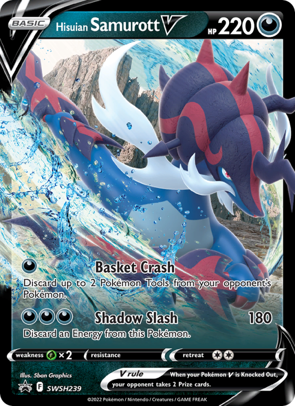 Hisuian Samurott V - Pokémon TCG Card