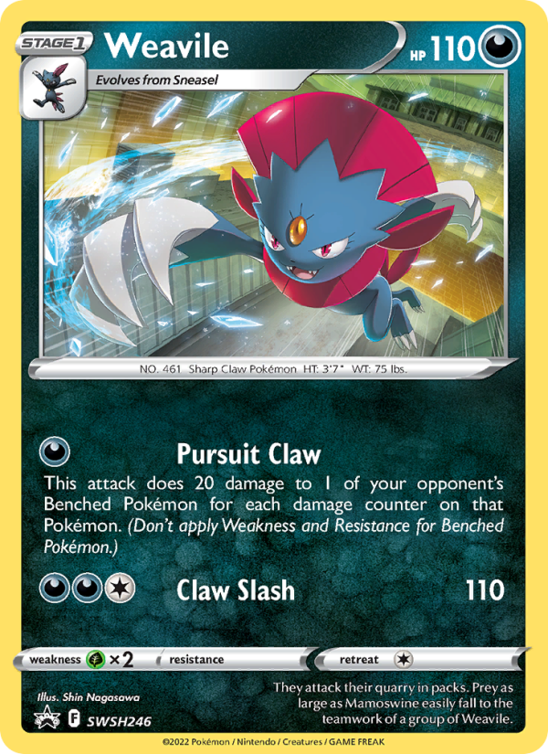 Weavile - Pokémon TCG Card