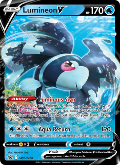 Lumineon V - pokemon TCG Card