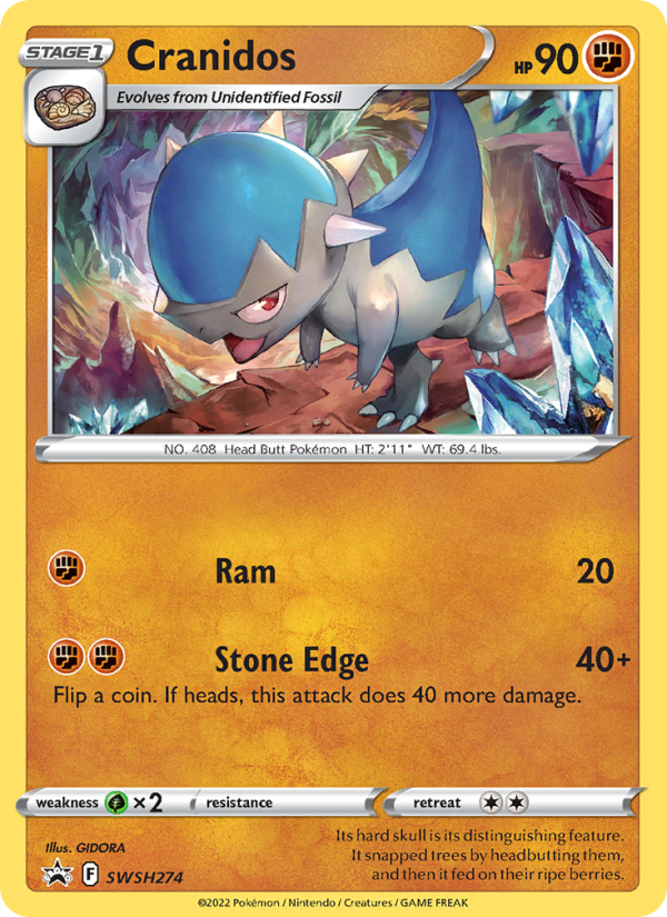 Cranidos - Pokémon TCG Card