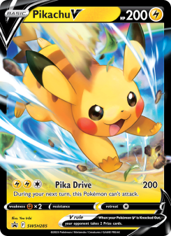 Pikachu V - pokemon TCG Card