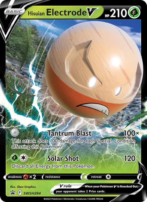 Hisuian Electrode V - Pokémon TCG Card