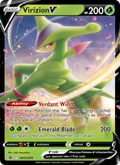 Virizion V - pokemon TCG Card