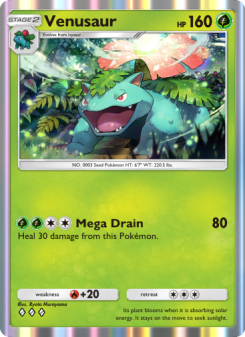 Venusaur - pokemon TCG Card