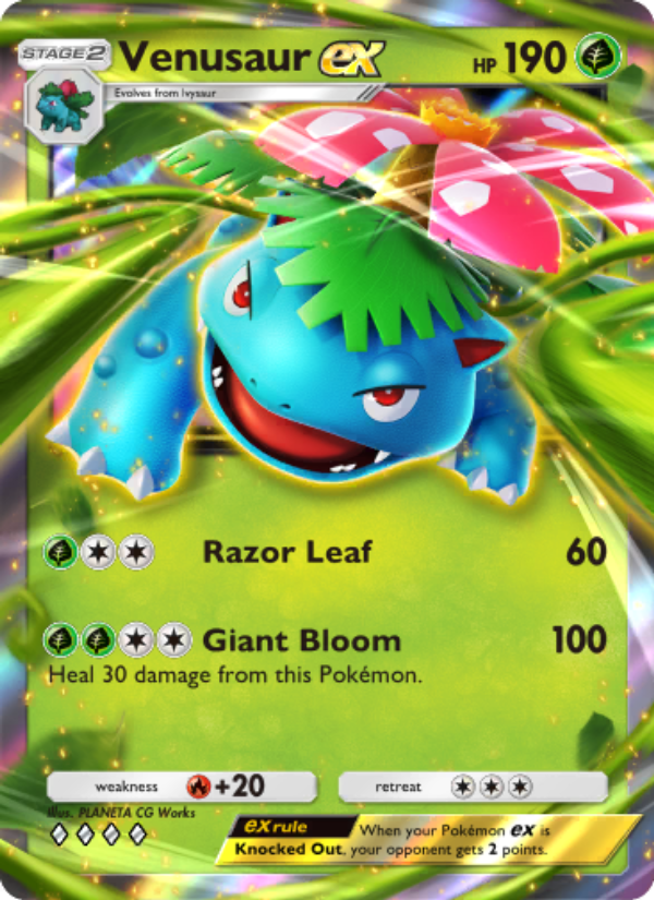Venusaur ex - Pokémon TCG Card