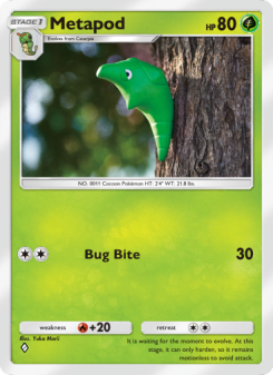 Metapod - pokemon TCG Card