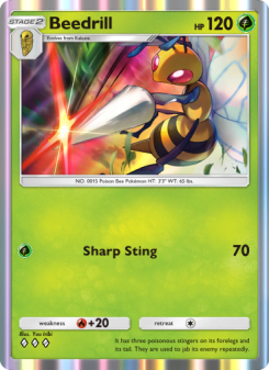 Beedrill - pokemon TCG Card