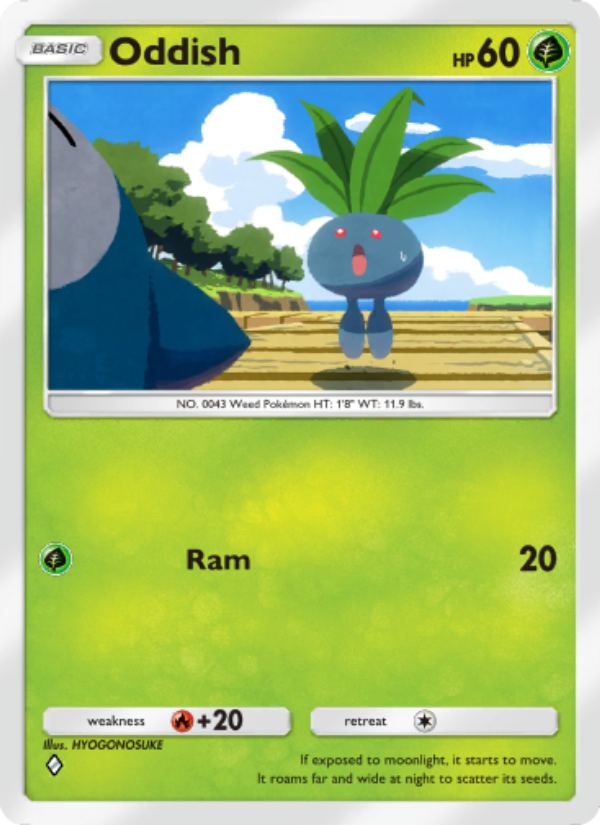 Oddish - Pokémon TCG Card