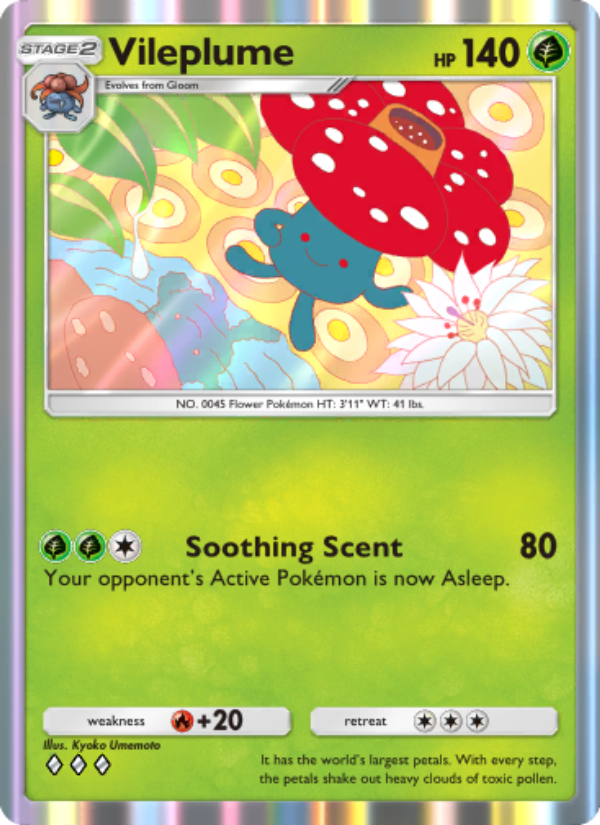 Vileplume - Pokémon TCG Card