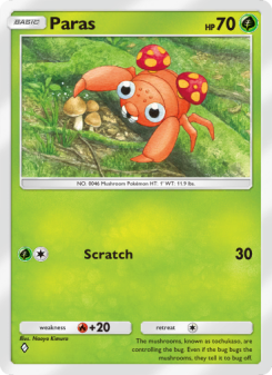 Paras - pokemon TCG Card