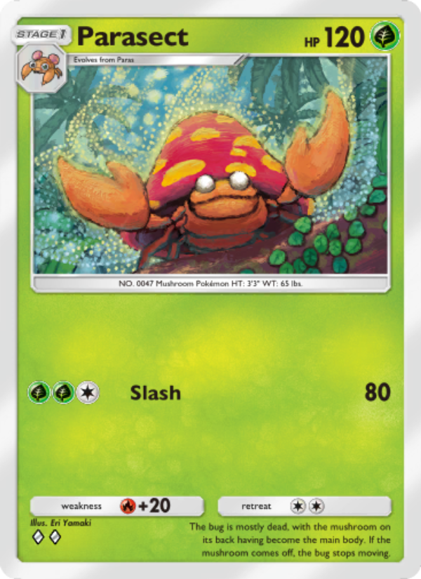 Parasect - Pokémon TCG Card