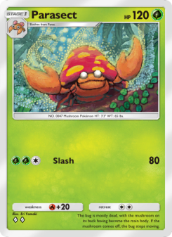 Parasect - pokemon TCG Card