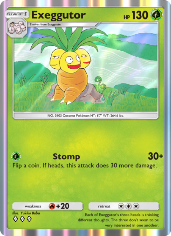 Exeggutor - Pokémon TCG Card