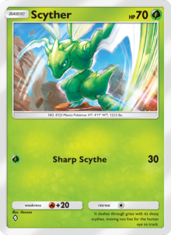 Scyther - pokemon TCG Card