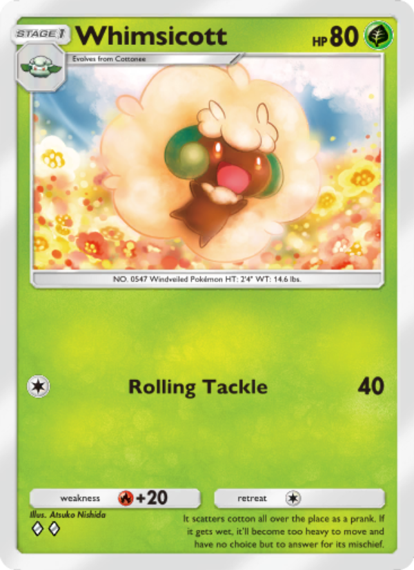Whimsicott - Pokémon TCG Card