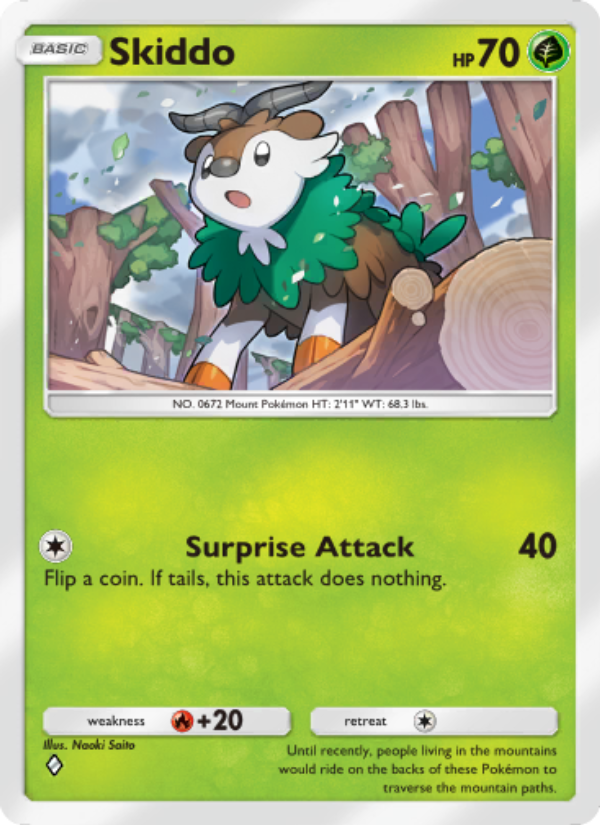 Skiddo - Pokémon TCG Card